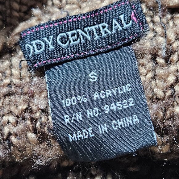 Vintage Body Central Cowl Neck Sweater Dress Size Small Brown Gradient Y2K - Picture 5 of 5